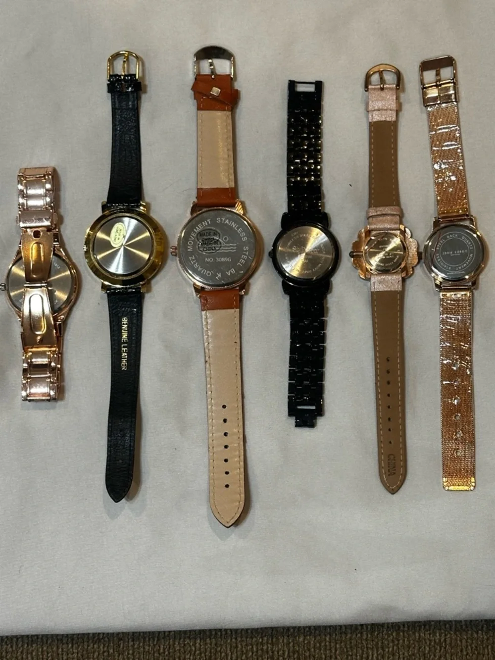 Women's Assorted Fashion Watches in Black, Brown, Gold, Rose Gold, Rhinestones